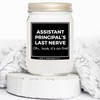 You Nique Designs Funny Assistant Principal Gifts 8oz Candle Gift