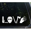 WSQ Love Horror Movies Sticker Transparent Vinyl Decal Sticker Premium