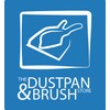 Black Hooded Metal Dust Pan and Soft Brush Dustpan ash