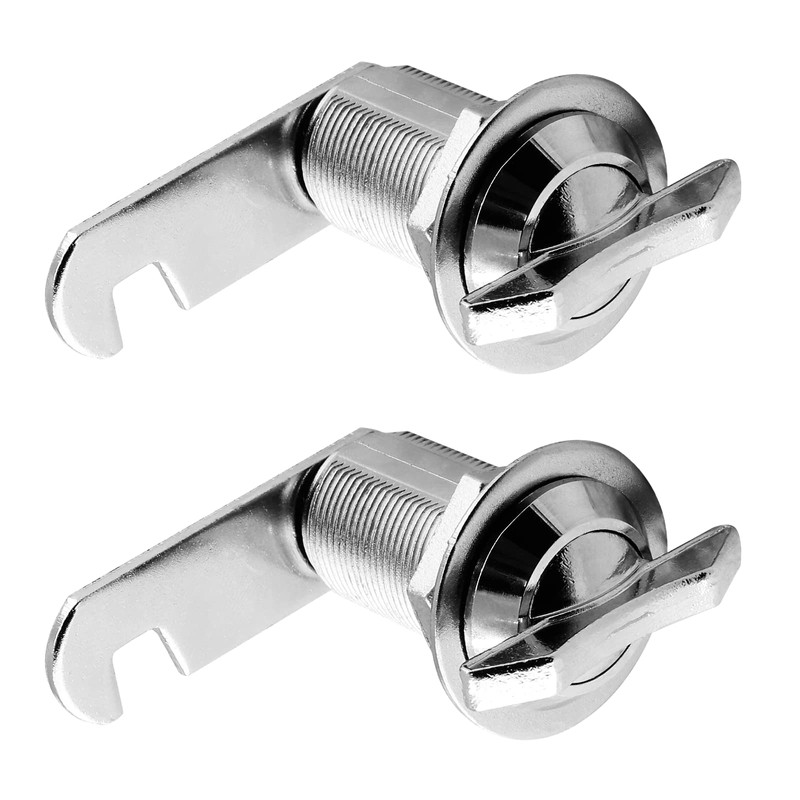 2 Packs 1 1/8" Thumb Operated Offset Cam Lock, T