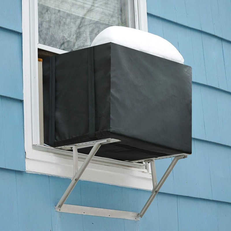 Luxiv 2 Pack Window Air Conditioner Cover Outdoor Winter, Outside