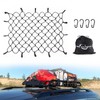 MICTUNING Cargo Nets, 6mm 47" x 36" Heavy Duty Latex