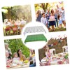 Hohopeti 2pcs Football Party Tablecloth Reusable Table Cover Grass Print