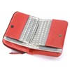 Mozu 86000 Elk Bi-fold Wallet with Coin Purse, red