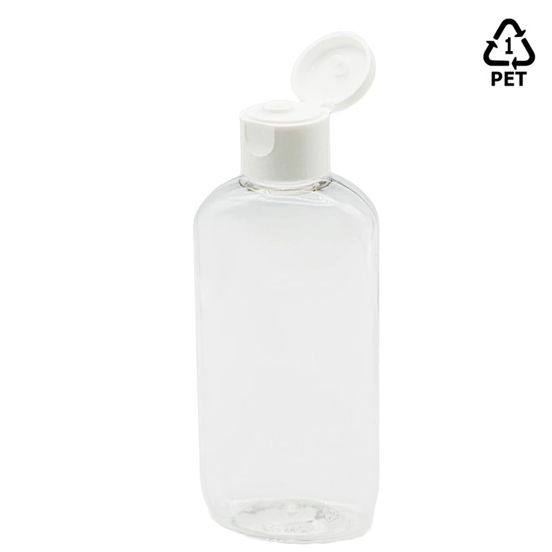 GEPACK Pack of 12 100ml Reusable Plastic Travel Bottles |
