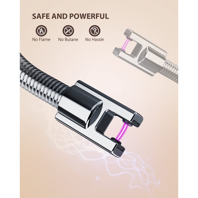 RONXS Candle Lighters, Long Electric Lighter Rechargeable USB Lighter with