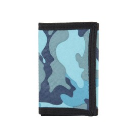 Naudamp RFID Outdoor Slim Camouflage Wallet Trifold Wallets for Men Mini Coin Purse with Zipper for Women