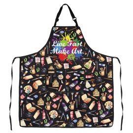 Funny Artist Gift Artist Apron Illustrator Gift Art Lover Gift Art Teacher Gift Art Student Grad Gift (Live Fast Apron)