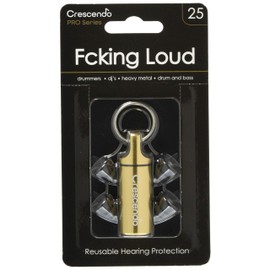 CRESCENDO PRO Ear Plugs Drummer Ear Protectors Fcking Loud 25