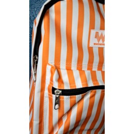 Everest Bag NWT 2025 Whataburger Backpack Orange and White Stripe 15x11x5