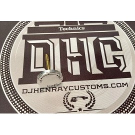 technics 1200 Mk2 on off knob brushed aluminum black text turntable dj