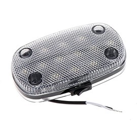 tecniq Inc Surface Mount 4.5" X 2.5" Neutral White 12 LED Dome Light With Switch - E18-LCS0-1