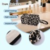 yaozeio Leopard Print Makeup Bag for Daughter Son Portable Cheetah