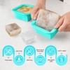 WENQING Silicone Freezer Tray with Lid 2 Pack Silicone Freezer