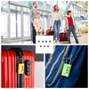 TSA Approved Combination Padlocks for Luggage, Security Lock, Black (Yellow)