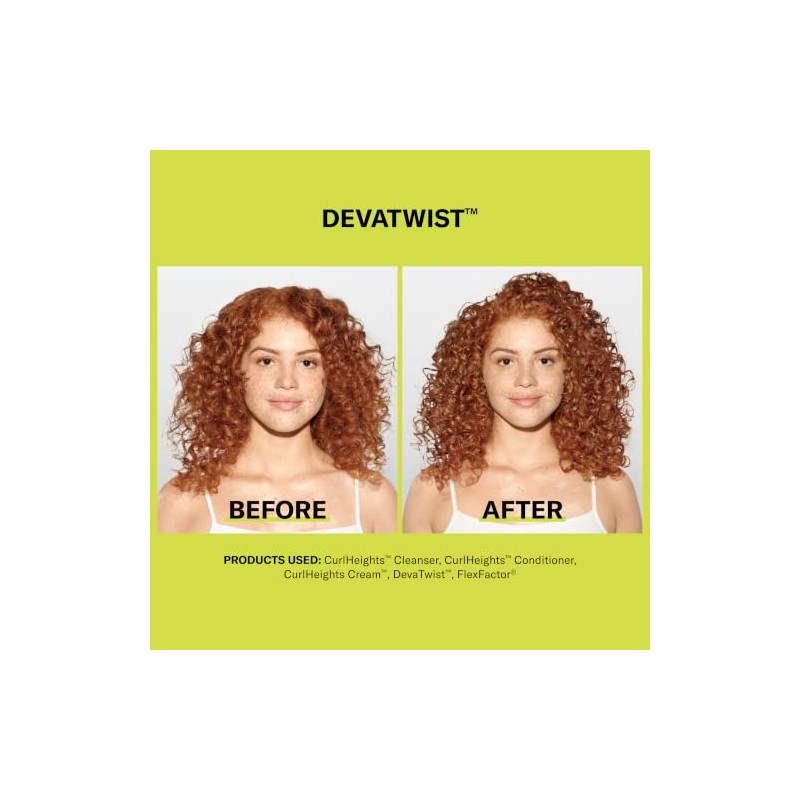 DevaCurl DevaTwist Toalla de Microfibra Anti-Frizz, Diseño Manos Libres