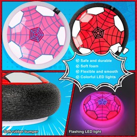 BESTVIVE Hover Soccer Ball, 2 Pack - Indoor Soccer Toys for Kids, Cool Sports Games for Boys and Girls, Birthday Gifts（Red and Pink）