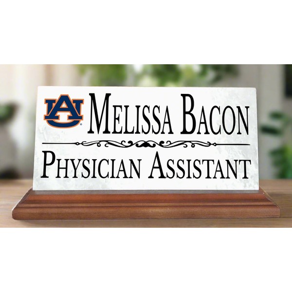 Auburn University Name Plate Custom Gift Personalized Nameplate for Fans,