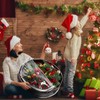Aliceset 4 Pack Christmas Wreath Storage Containers, Ornament Garland Storage