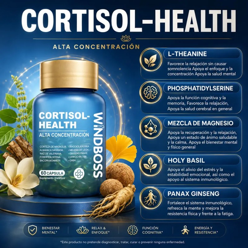 Windboss Combo De Inositol Y Vitaminas 60+60 Cápsulas Blanda