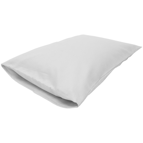 Japanese Pillowcase (14x20) - Enclosed Sleeve Style - Made in USA - Organic Sateen White