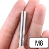 6 pieces M8 x 100 mm threaded rod 100 mm