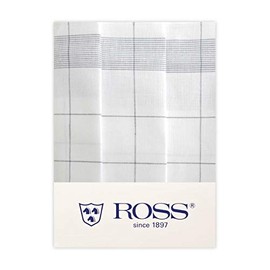 Ross Pack of 3 Twine, Half-Linen Tea Towels, Thread Check, Silver, 50 x 70 cm