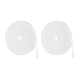 HARFINGTON 2pcs Garden Plant Tape 33ft 25/64" Reusable Garden Plant Ties Strap Nylon Plant Twist Tie for Plant Gardening Home Office, White