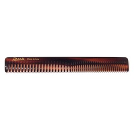 Jäneke Hair and Beard Comb Universal Approx. 17.5 cm Sawn + Handmade Comb Havanna (26688)