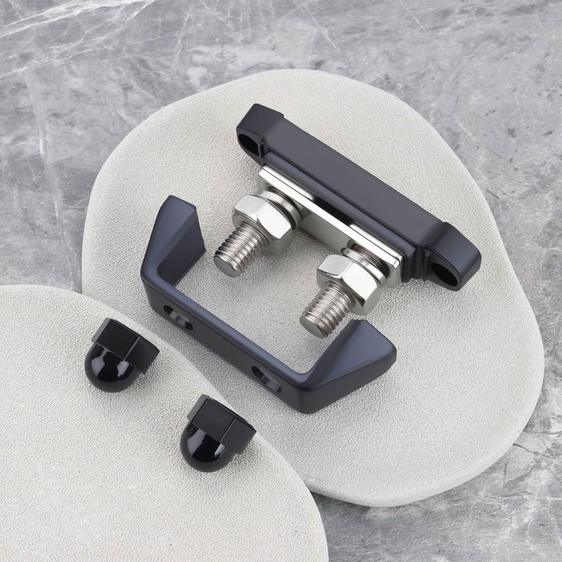 eMagTech 2pcs M10 Dual Stud Bus Bars 3/8" Power Distribution