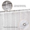 WELTRXE Shower Curtain Liner 8G EVA with 3 Magnets, Waterproof