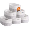 Lifewit 6 Pack Woven Baskets for Storage, Cotton Rope Baskets