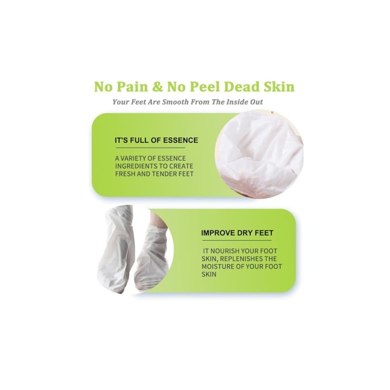 Mascarilla Exfoliante Para Pies De 3 Pares Para Piel Dura
