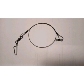 NorthWoods Custom Tackle "Whiplash" Titanium Musky / Pike Trolling Leaders. 18 inch.