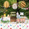 CODKU Easter Table Cloth Party Tablecloth Easter Plastic Tablecloth Waterproof