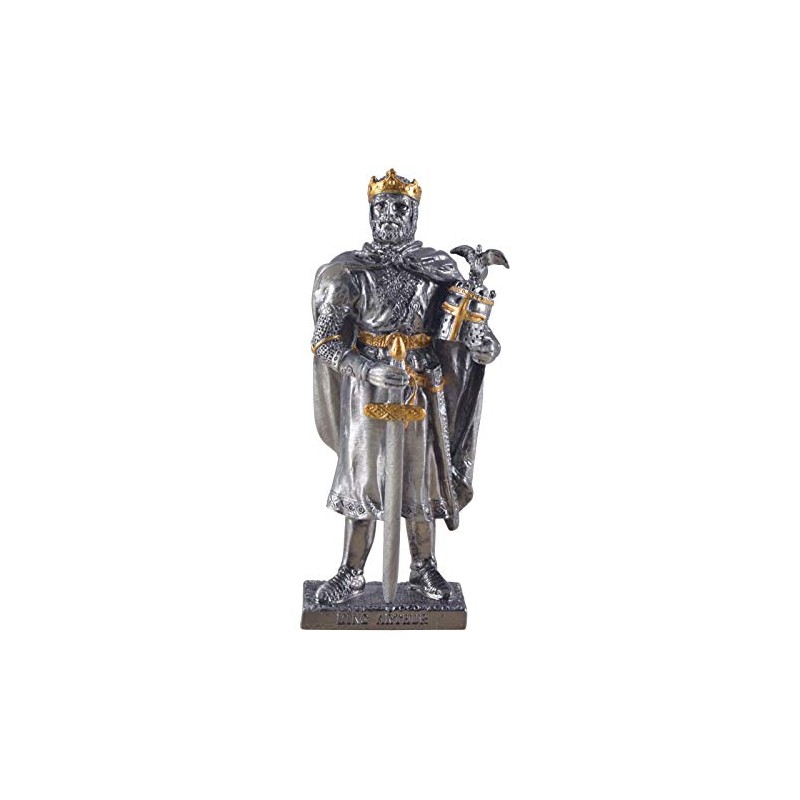 Veronese Pewter Knight King Arthur with Crown and Sword 10