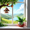 Miniature Plant Accessory, Green Potted Plant, 1:12 Scale, Suitable for