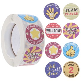 Operitacx Motivierende Aufkleberrolle Für Jungen Und Mädchen 500 Stück Sternaufkleber Für Die Schule Belohnung Ermutigung