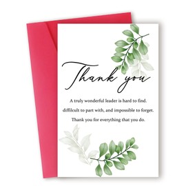 Zyulin Thank You Card Gifts for Boss Leader, Leader Appreciation Card, Cute Boss Day Card Gifts For Leader Boss, Funny Boss's Day Card Gifts for Men Women, Best Boss Appreciation Card
