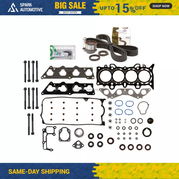 Evergreen Head Gasket Set Timing Belt Kit Fit 01-05 Honda
