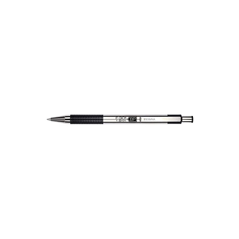 Zebra 892149 Zebra Pen F-301 Stainless Steel Bold Retractable Ballpoint