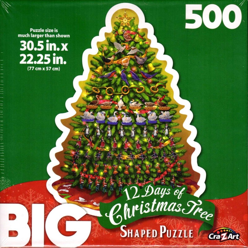12 Days of Christmas Tree 500 Piece Puzzle