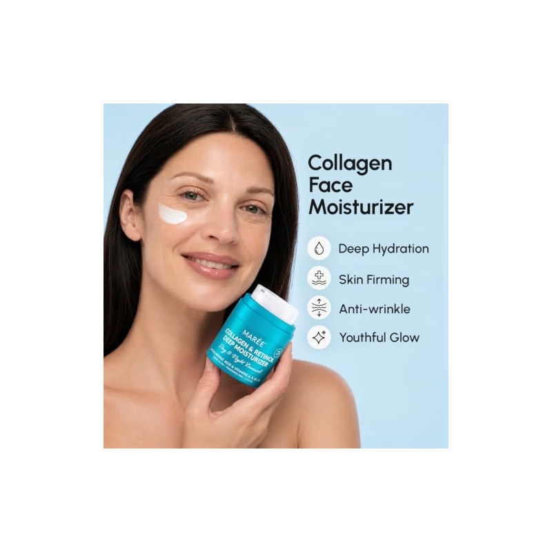 Maree Crema Hidratante Facial Retinol Rostro Antienvejecimiento Colágeno