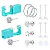 QSKISS Disposable Ear Piercing Kit Ear Piercing Gun with Studs