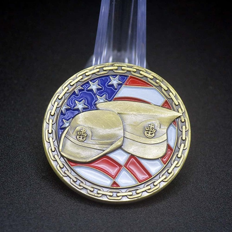 USA Core Value Sailor's Creed Challenge Coin