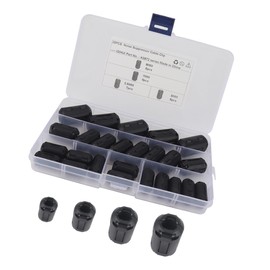 Operitacx 25 Stück Ferritkern Kabelring Rauschfilter Abnehmbar für Netzkabel 3.5-9Mm Innendurchmesser Hohe Effizienz für Audio und Datentransfer