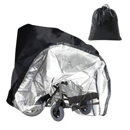 Klmnop Wheelchair Cover, Waterproof Electric Wheelchair Cover, Wheelchair Protective Cover Protector from Dust Snow for Wheelchair, Mobility Scooter Storage(39.4"L×27.6"W×47.2"H)