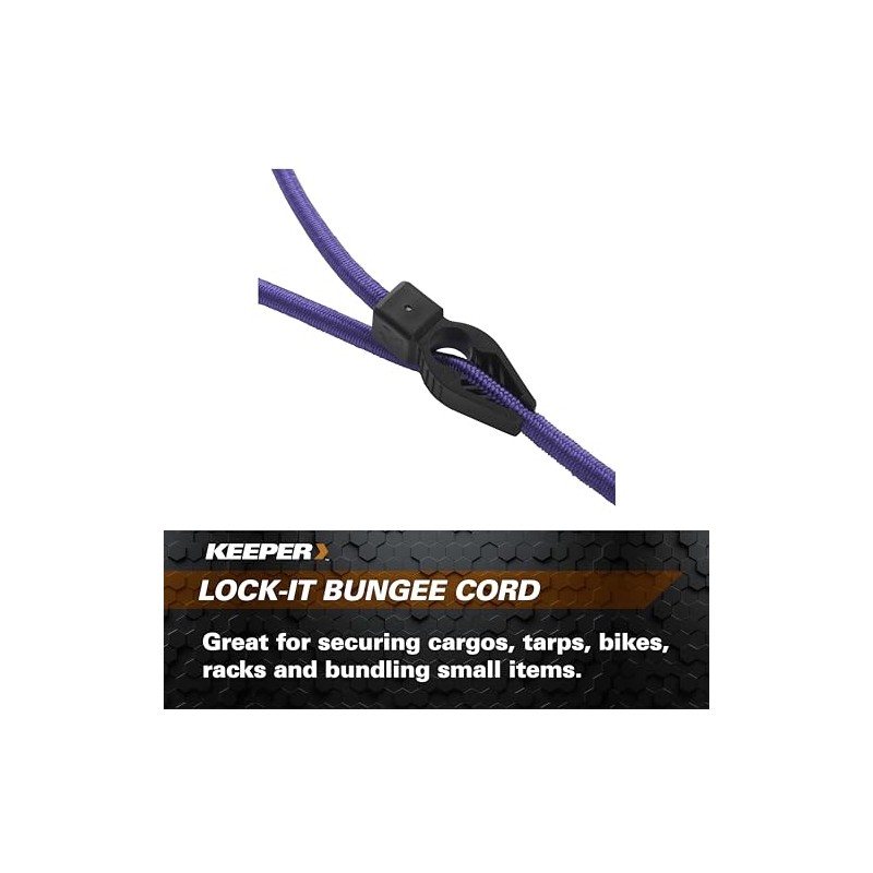 Keeper - 48” Lock-It Bungee Cord, 2 Pack - UV