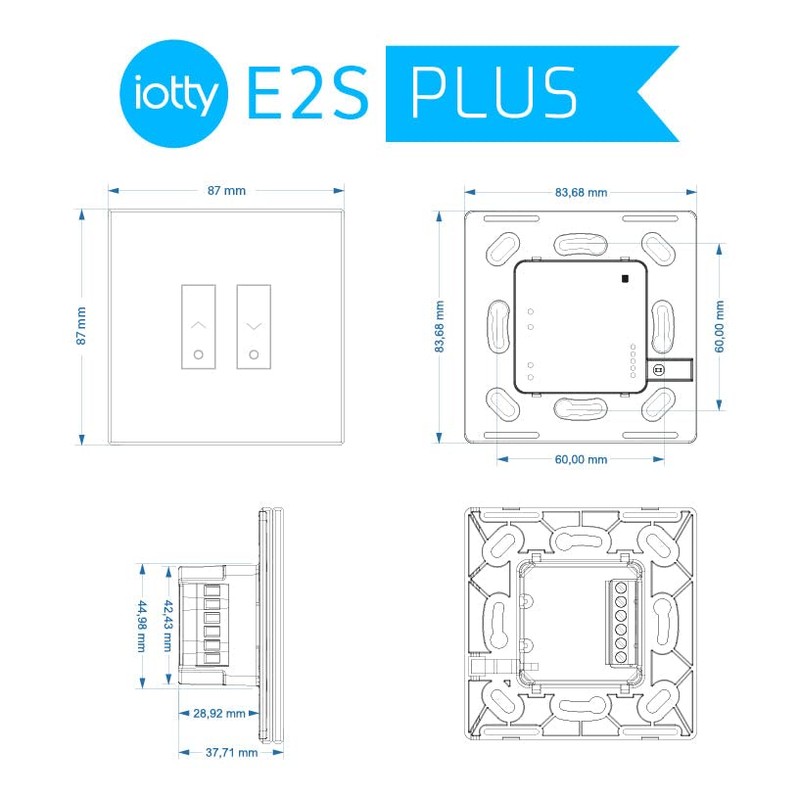 iotty E2S PLUS Smart Wi-Fi Switch for blinds and shutters,