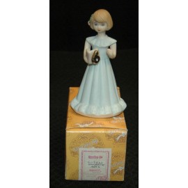 Enesco Growing Up Girl AGE 6 Blonde Figurine